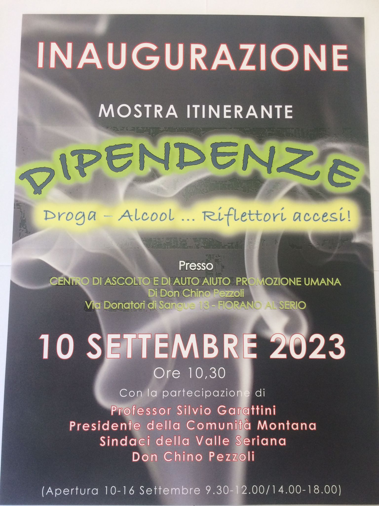 Immagine DIPENDENZE - DROGA - ALCOL...RIFLETTORI ACCESI