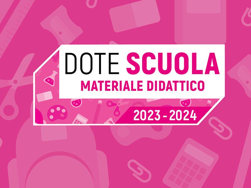Immagine che raffigura DOTE SCUOLA - MATERIALE DIDATTICO 2023/2024