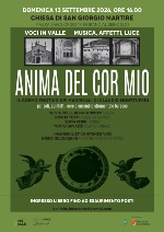 Domenica 13 settembre ore 16.00 Parrocchia di San Giorgio Martire. Il cosmo emotivo nei madrigali