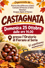 Domenica 25 ottobre ore 14.00 castagnata in oratorio