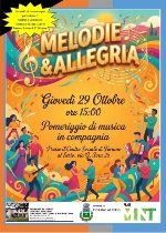 Giovedì 29 ottobre ore 15:00 Centro Sociale di Fiorano - un pomeriggio di musica e compagnia